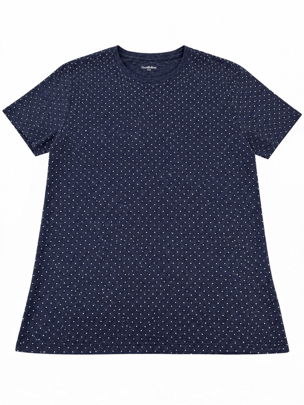 Goodfellow & Co Men's Navy Dot Crewneck T-Shirt